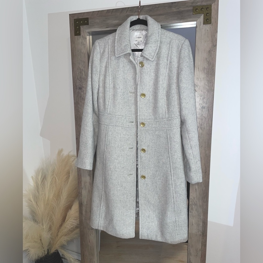 JCREW lady day topcoat in Italian double-cloth wool blend